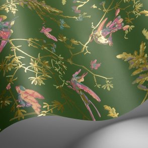 Английские Обои с птицами Hummingbirds Cream 124-1005 изображение 2