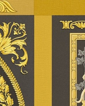 Обои на флизелиновой основе золотые Versace 5 38704-3 изображение 1