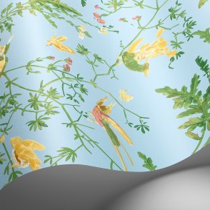 Английские Обои с птицами Hummingbirds Cream 124-1004 изображение 4