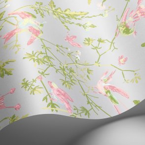 Английские Обои с птицами Hummingbirds Cream 124-1003 изображение 1