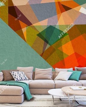 Фрески Affresco с геометрическим рисунком серые Fine Art RE841-COL4 изображение 1