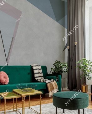 Фрески с геометрическим рисунком для гостиной Fine Art RE842-COL3 изображение 1