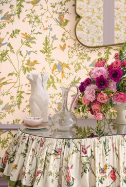 Английские Обои с птицами Hummingbirds Cream 124-1002 изображение 3