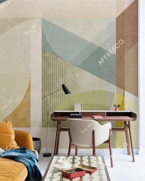 Фрески с геометрическим рисунком для гостиной Fine Art RE882-COL1 изображение 1