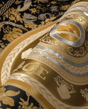Обои моющиеся золотые Versace 5 38705-5 изображение 2