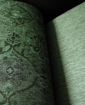 Обои зеленые с текстильным покрытием Seta Di Mare SM1175 изображение 2