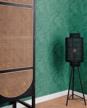 Обои Chelsea Decor Wallpapers для спальни зеленые Classics of England CLA00027 изображение 1
