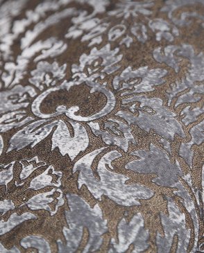 Обои Tiffany Designs для спальни коричневые Metal Silk MS37 изображение 5