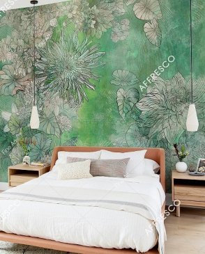 Фрески для гостиной зеленые Fine Art RE913-COL1 изображение 1