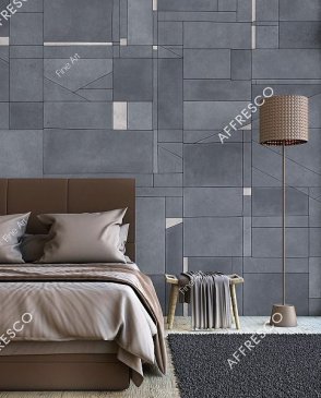 Фрески с квадратами для спальни Fine Art RE924-COL4 изображение 1