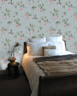 Обои Colefax and Fowler для спальни розовые Lindon Wallpapers 07175-04 изображение 1