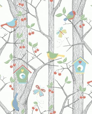 Обои рулонные с птицами для детской Scandinavian Designers Mini 6261 изображение 2