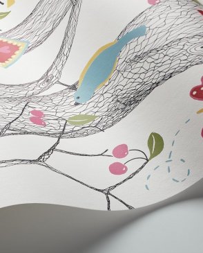 Обои с птицами для детской разноцветные Scandinavian Designers Mini 6262 изображение 1