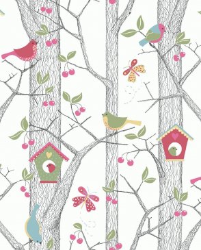 Обои рулонные с птицами для детской Scandinavian Designers Mini 6262 изображение 4