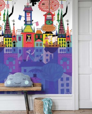 Обои панно для детской разноцветные Scandinavian Designers Mini 6275 изображение 1