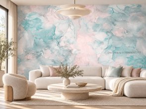 Фрески с абстрактным рисунком мятные Emotion Art AF2140-COL2 изображение 4