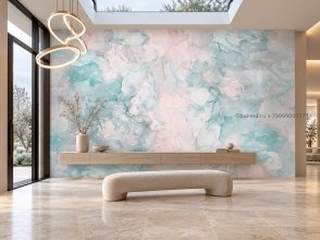 Фрески с абстрактным рисунком мятные Emotion Art AF2140-COL2 изображение 3