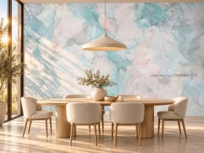 Фрески с абстрактным рисунком мятные Emotion Art AF2145-COL3 изображение 4