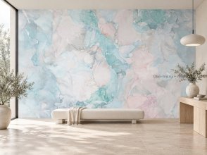 Фрески с абстрактным рисунком мятные Emotion Art AF2145-COL3 изображение 3