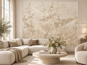 Фрески с листьями бежевые Atmosphere AF514-COL4 изображение 1