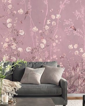 Фрески панно розовые French Garden AF955-COL3 изображение 1