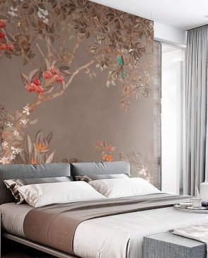 Фрески для спальни коричневые French Garden AF957-COL3 изображение 1