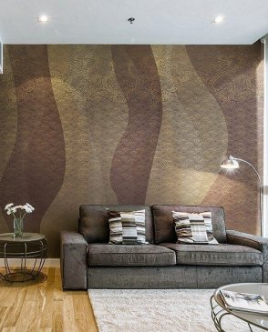 Фрески Affresco с абстрактной полосой коричневые Trend Art DP402-COL4 изображение 1