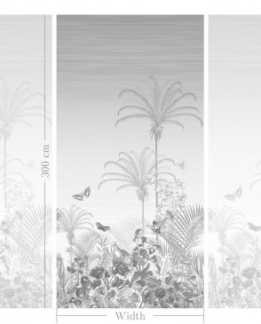 Фрески с листьями белые Art Fabric Ткани FA1504-COL3 изображение 1