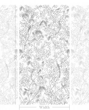 Фрески с птицами для гостиной Art Fabric Ткани FA1505-COL1 изображение 1