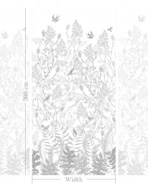 Фрески с листьями коричневые Art Fabric Ткани FA1507-COL2 изображение 2
