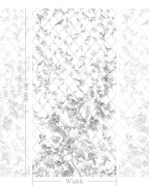Фрески с птицами для гостиной Art Fabric Ткани FA1522-COL2 изображение 2