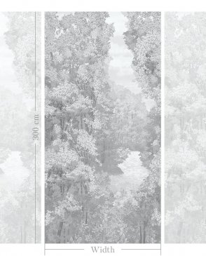 Фрески с листьями для кабинета Art Fabric Ткани FA1523-COL1 изображение 1