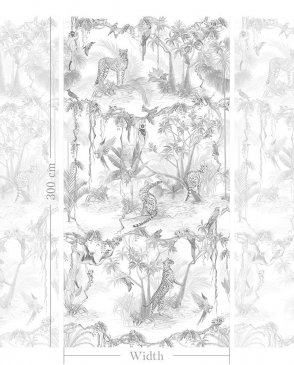 Фрески Affresco с птицами для кабинета Art Fabric Ткани FA1958-COL1 изображение 1