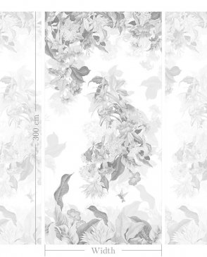 Фрески с листьями белые Art Fabric Ткани FA1962-COL6 изображение 1
