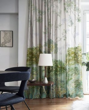 Фрески для гостиной зеленые Art Fabric Ткани FA2000-COL3 изображение 3