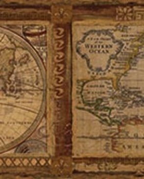 Обои бордюр с картами Gentlemen's Quarters MAN01832B изображение 1