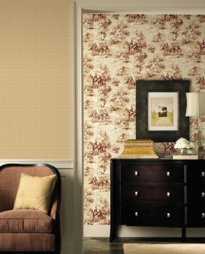 Американские Обои бумажные серые Houndstooth ML1208 изображение 1