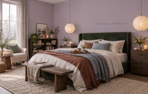 Обои однотонные сиреневые 77 цветов (Hygge 77 Colors) C4-06 изображение 3