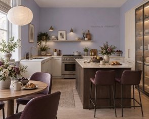 Обои однотонные фиолетовые 77 цветов (Hygge 77 Colors) C4-07 изображение 4