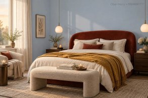 Обои однотонные голубые 77 цветов (Hygge 77 Colors) C6-01 изображение 2