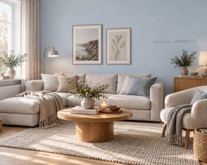 Обои однотонные голубые 77 цветов (Hygge 77 Colors) C6-02 изображение 2