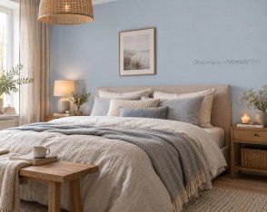 Обои однотонные голубые 77 цветов (Hygge 77 Colors) C6-02 изображение 4