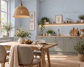 Обои однотонные голубые 77 цветов (Hygge 77 Colors) C6-02 изображение 3