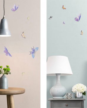 Российские Обои с бабочками, насекомыми для гостиной Classic Collection EN01 изображение 3