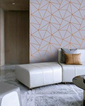 Обои Mira с геометрическим рисунком для спальни Geometric FS-LL-090 изображение 2