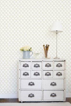 Обои флизелиновые зеленые светлые Miniatures G67905 изображение 1