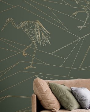 Фрески Affresco панно с птицами Lines L561 изображение 1