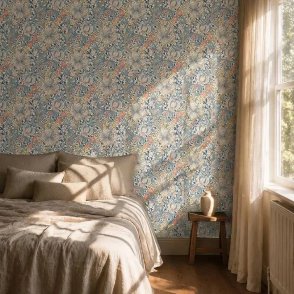 Обои голубые Colours of Morris MOW0168-01 изображение 1