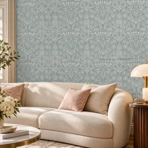 Обои голубые Colours of Morris MOW0172-02 изображение 5