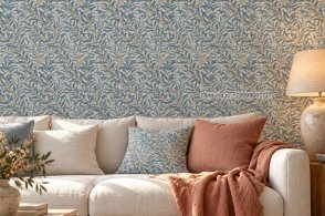 Обои голубые Colours of Morris MOW0174-03 изображение 3